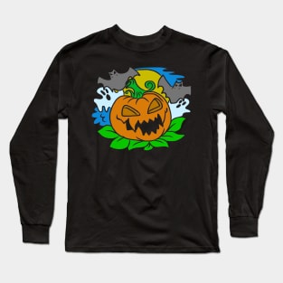 Helloween tshirt with nice Horro motive for creepy people Long Sleeve T-Shirt